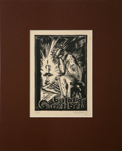 Bulakos exlibris (Bulaka Mečislovas)