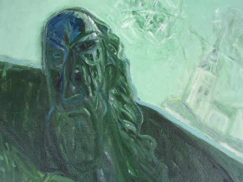 Autoportretas su Joniškio bažnyčia (Prancuitis Sigitas)